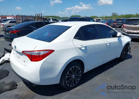2014 Toyota Corolla Le из США, поврежденный, VIN 2T1BURHE6EC128192